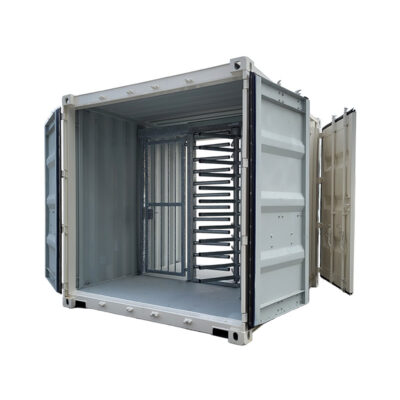 Mobile turnstile in 10ft container - Geran Access Products B.V.