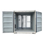 Mobiles Drehkreuz in 10ft container - Geran Access Products B.V.