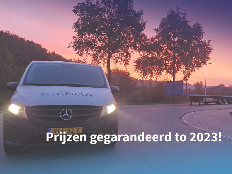 Prijzen gegarandeerd tot 2023